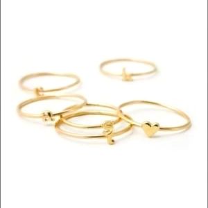 ISO Catbird 'F' Ring, Ampersand Ring, and Heart Ring